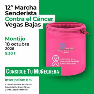 muñequera regalo marcha senderista contra el cancer vegas bajas
