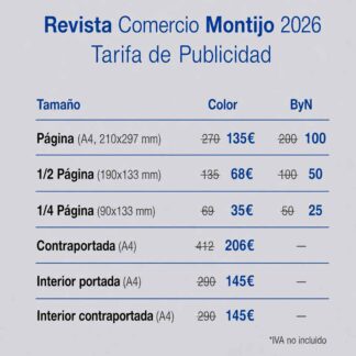 Publicidad en la Revista Comercio Montijo 2026